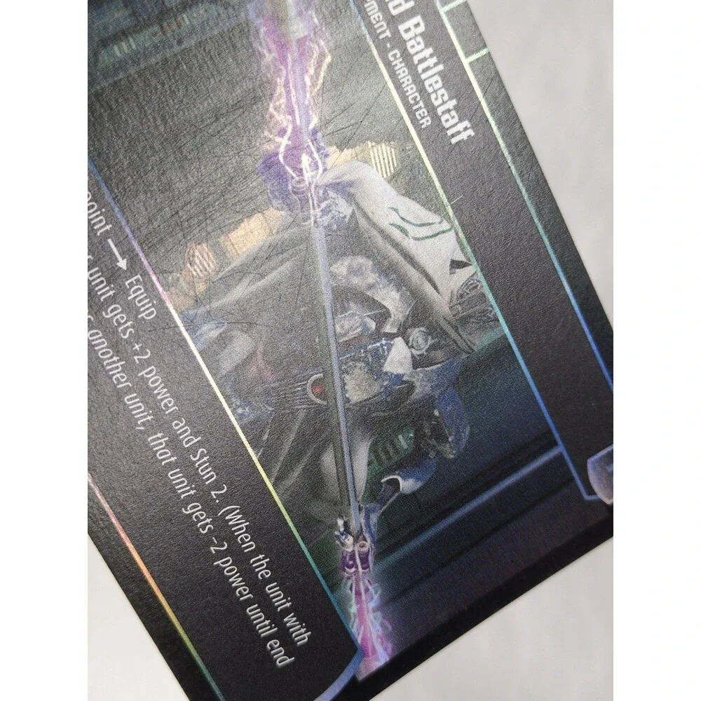 Foil Droid Battlestaff Star Wars TCG Card 85/110